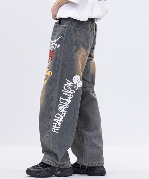 JOHN'S CLOSET（ジョンズクローゼット）の「【13】ワッペンデニム カーブデニムパンツ（デニムパンツ・メンズ・ブルー/ブラック・MEDIUM/LARGE）」の7枚目の写真