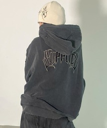 A'GEM/9 パーカー A'GEM/9 × .kom『SUPPLIER/サプライヤー』STUDS CROSS HOODIE