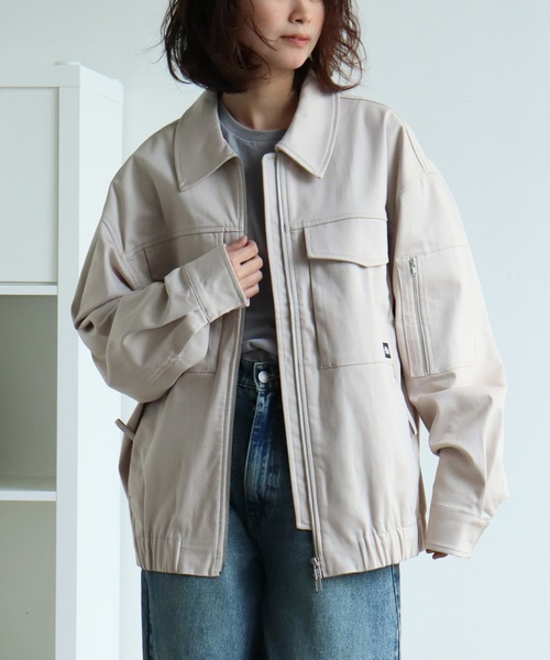 THE NORTH FACE（ザノースフェイス）の「【THE NORTH FACE/ザノースフェイス】 ALL-ROUND COLLAR BOMBER / オールラウンド カラー ボンバー ジャケット（ブルゾン・メンズ・ブラック/アイボリー/ベージュ・M/L/XL）」の19枚目の写真