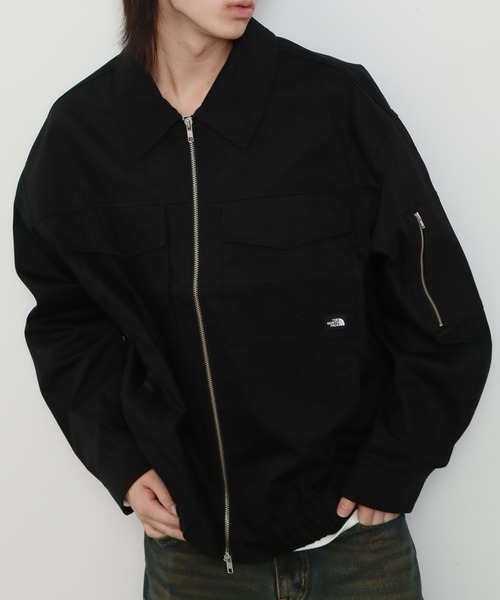 JUNK LAND　安全地帯　黒いボンバージャケット ロゴ付き セール】【THE NORTH FACE/ザノースフェイス】 ALL-ROUND COLLAR