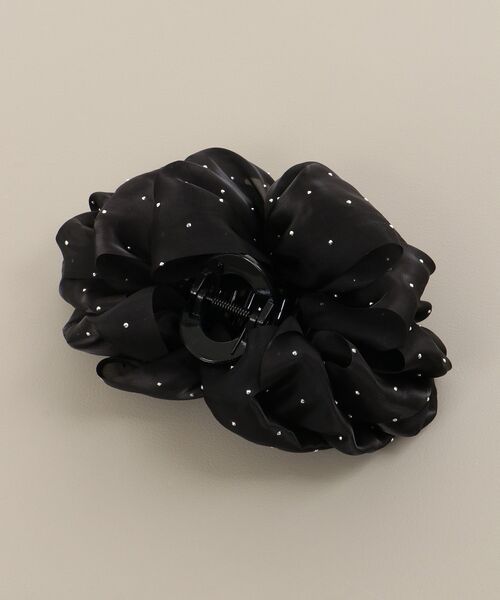 MAJESTIC LEGON(マジェスティックレゴン)の「キラキラボリュームヘアクリップ(バレッタ/ヘアクリップ・レディース・アイボリー/ブラック・FREE)」の6枚目の写真