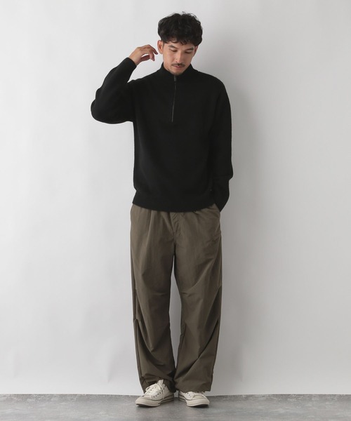 FOUND GOOD（ファウンドグッド）の「フワフワハーフZIPニット（ニット/セーター・メンズ・グレー系8/ベージュ/ブラック・XL/L/M/S）」の4枚目の写真