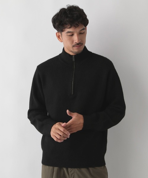 FOUND GOOD（ファウンドグッド）の「フワフワハーフZIPニット（ニット/セーター・メンズ・グレー系8/ベージュ/ブラック・XL/L/M/S）」の7枚目の写真