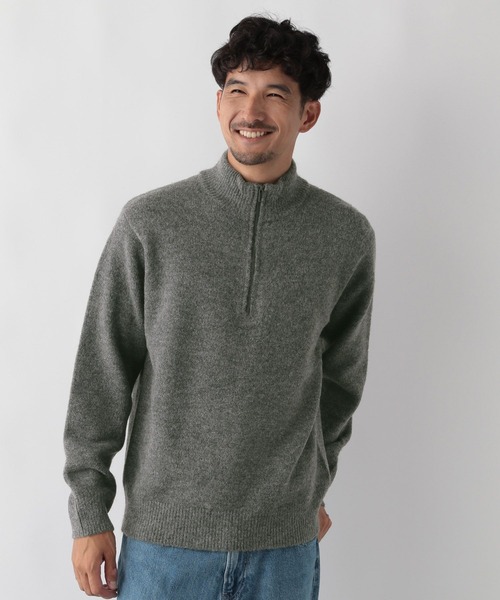 FOUND GOOD（ファウンドグッド）の「フワフワハーフZIPニット（ニット/セーター・メンズ・グレー系8/ベージュ/ブラック・XL/L/M/S）」の9枚目の写真