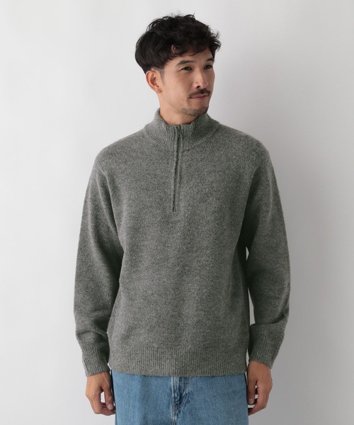 FOUND GOOD（ファウンドグッド）の「フワフワハーフZIPニット（ニット/セーター・メンズ・グレー系8/ベージュ/ブラック・XL/L/M/S）」の10枚目の写真