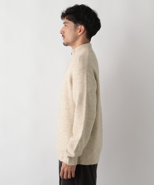 FOUND GOOD（ファウンドグッド）の「フワフワハーフZIPニット（ニット/セーター・メンズ・グレー系8/ベージュ/ブラック・XL/L/M/S）」の16枚目の写真