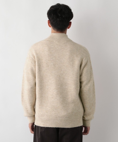 FOUND GOOD（ファウンドグッド）の「フワフワハーフZIPニット（ニット/セーター・メンズ・グレー系8/ベージュ/ブラック・XL/L/M/S）」の17枚目の写真