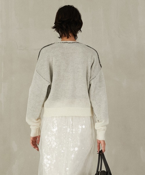 PRANK PROJECT（プランクプロジェクト）の「リバーシブルモヘアニット / Reversible Mohair Knit（ニット/セーター・レディース・レッド/グレー/ブラック・FREE）」の16枚目の写真