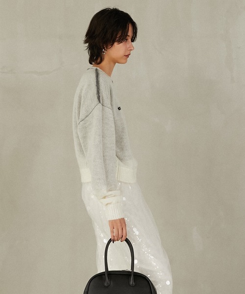 PRANK PROJECT（プランクプロジェクト）の「リバーシブルモヘアニット / Reversible Mohair Knit（ニット/セーター・レディース・レッド/グレー/ブラック・FREE）」の20枚目の写真