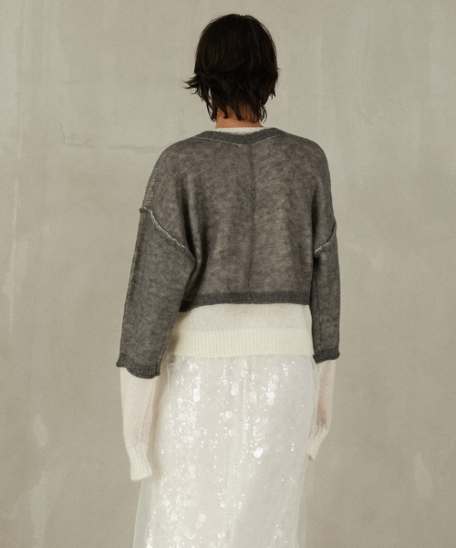 PRANK PROJECT（プランクプロジェクト）の「リバーシブルモヘアニット / Reversible Mohair Knit（ニット/セーター・レディース・レッド/グレー/ブラック・FREE）」の14枚目の写真