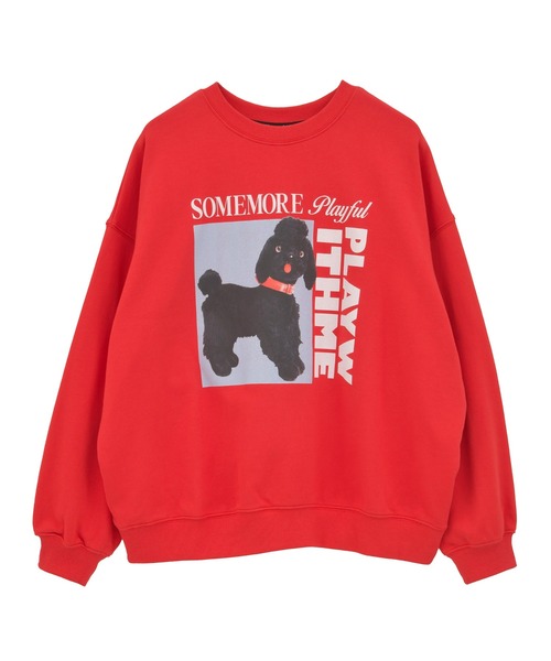 Candy Stripper（キャンディストリッパー）の「PLAY WITH ME スウェット（スウェット・レディース・ブラック/ライトブルー/レッド/オフホワイト・FREE）」の4枚目の写真