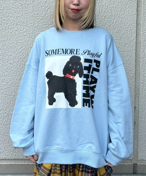 Candy Stripper（キャンディストリッパー）の「PLAY WITH ME スウェット（スウェット・レディース・ブラック/ライトブルー/レッド/オフホワイト・FREE）」の3枚目の写真