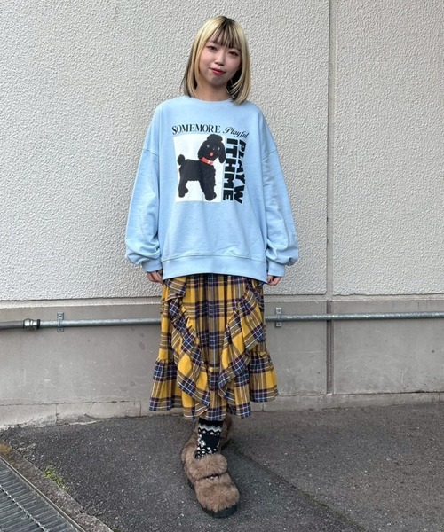 Candy Stripper（キャンディストリッパー）の「PLAY WITH ME スウェット（スウェット・レディース・ブラック/ライトブルー/レッド/オフホワイト・FREE）」の10枚目の写真