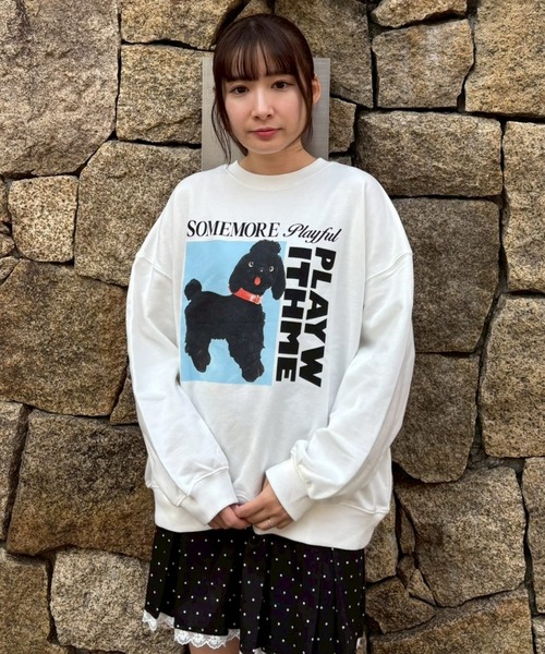 Candy Stripper（キャンディストリッパー）の「PLAY WITH ME スウェット（スウェット・レディース・ブラック/ライトブルー/レッド/オフホワイト・FREE）」の16枚目の写真