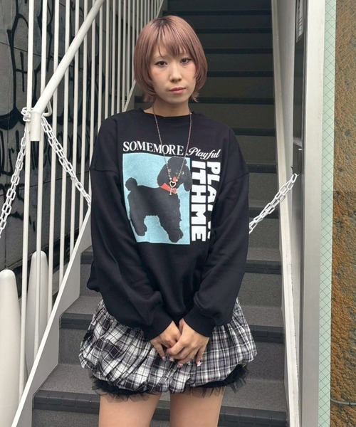 Candy Stripper（キャンディストリッパー）の「PLAY WITH ME スウェット（スウェット・レディース・ブラック/ライトブルー/レッド/オフホワイト・FREE）」の19枚目の写真