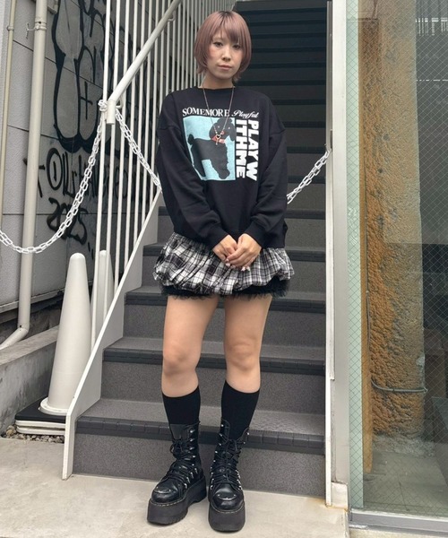 Candy Stripper（キャンディストリッパー）の「PLAY WITH ME スウェット（スウェット・レディース・ブラック/ライトブルー/レッド/オフホワイト・FREE）」の20枚目の写真