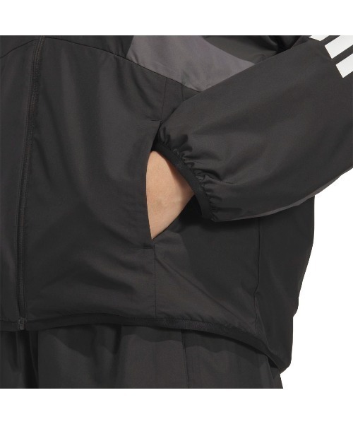 adidas（アディダス）の「アディダス adidas チーム ルーズフィット ウインドブレーカー ジャケット（その他アウター・レディース・ネイビー/ホワイト/ブラック・S/M/L/XL）」の11枚目の写真