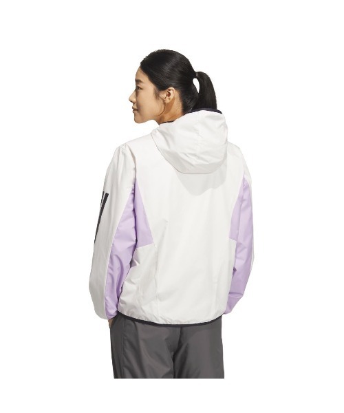 adidas（アディダス）の「アディダス adidas チーム ルーズフィット ウインドブレーカー ジャケット（その他アウター・レディース・ネイビー/ホワイト/ブラック・S/M/L/XL）」の5枚目の写真