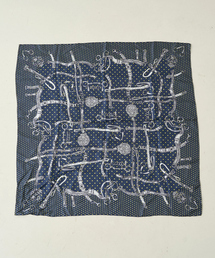 manipuri | 【manipuri/マニプリ】ドットビット大判シルクスカーフ　88×88(バンダナ/スカーフ)