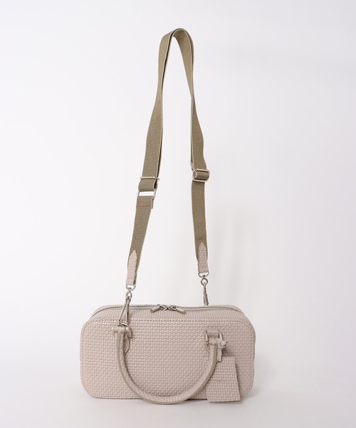 POMTATA（ポンタタ）の「TONE mini boston bag【POMTATA/ポンタタ】（ボストンバッグ・レディース・ラベンダー/グレイッシュベージュ・フリー）」の8枚目の写真