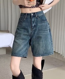 NANEA（ナネア）の「デニムハーフパンツ（デニムパンツ）」
