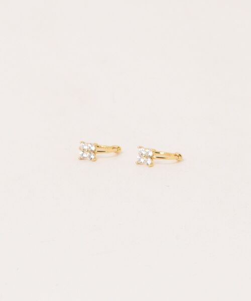 Burner(バーナー)の「【blatto 925silver】シルバー925 フラワーモチーフ ジルコニア フープピアス esm-pierce-59-18【RBTS】(ピアス(両耳用)・レディース・シルバー/ゴールド・FREE)」の4枚目の写真