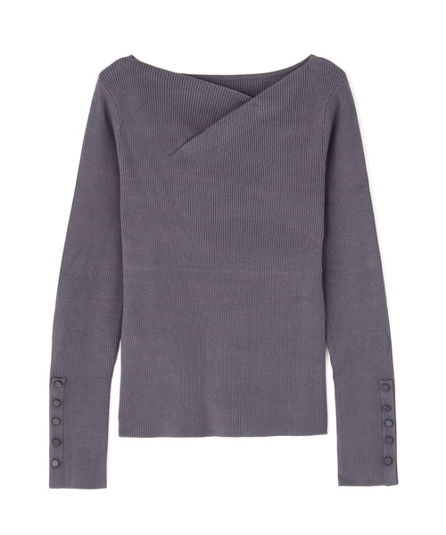 NATURAL BEAUTY BASIC(ナチュラルビューティーベーシック)の「◇ニュアンスネックリブニット(ニット/セーター・レディース・ピンク/ブルー/オフホワイト/チャコールグレー・FREE)」の12枚目の写真