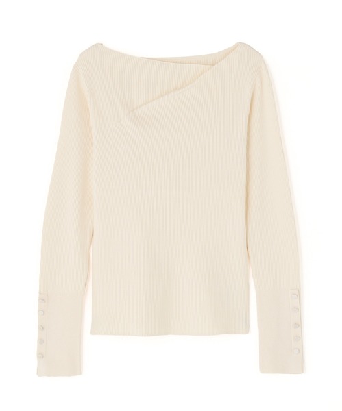 NATURAL BEAUTY BASIC(ナチュラルビューティーベーシック)の「◇ニュアンスネックリブニット(ニット/セーター・レディース・ピンク/ブルー/オフホワイト/チャコールグレー・FREE)」の10枚目の写真