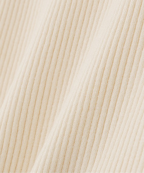 NATURAL BEAUTY BASIC(ナチュラルビューティーベーシック)の「◇ニュアンスネックリブニット(ニット/セーター・レディース・ピンク/ブルー/オフホワイト/チャコールグレー・FREE)」の9枚目の写真