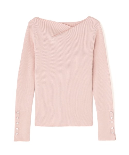 NATURAL BEAUTY BASIC(ナチュラルビューティーベーシック)の「◇ニュアンスネックリブニット(ニット/セーター・レディース・ピンク/ブルー/オフホワイト/チャコールグレー・FREE)」の8枚目の写真