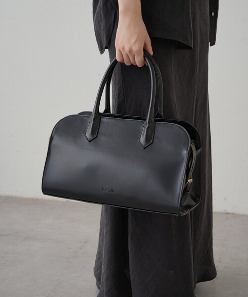 LOUNGEDRESS(ラウンジドレス)の「【GALENA/ガレナ】クラシックボストンバッグ(ボストンバッグ・レディース・ブラック/ブラウン・FREE)」の3枚目の写真