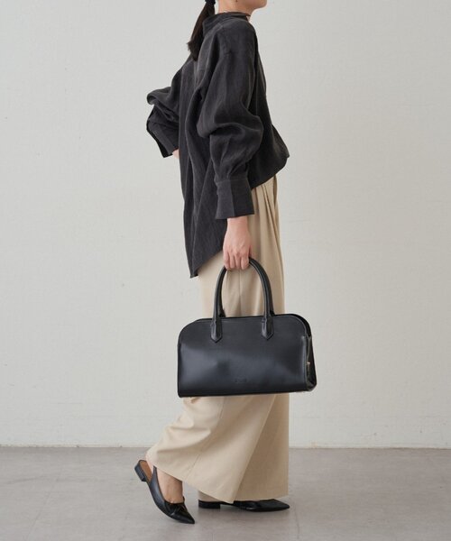 LOUNGEDRESS(ラウンジドレス)の「【GALENA/ガレナ】クラシックボストンバッグ(ボストンバッグ・レディース・ブラック/ブラウン・FREE)」の7枚目の写真