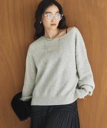 Doux archives | スパンコールボートネックニット(ニット/セーター)