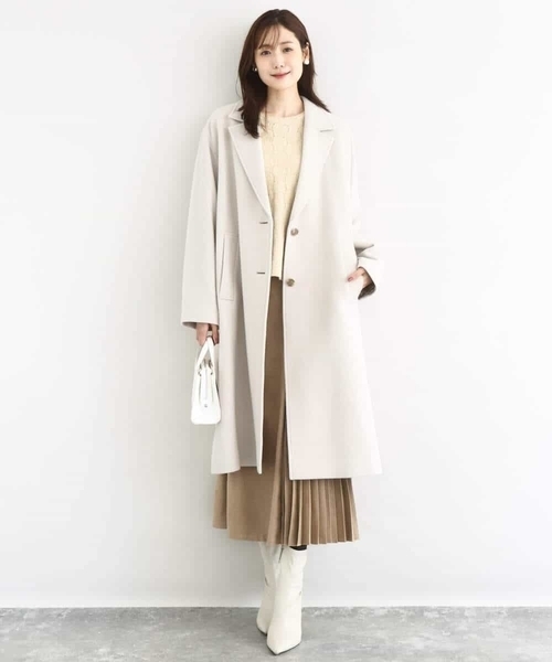 MK MICHEL KLEIN（エムケーミッシェルクラン）の「スパンコールラメ入りニット/洗える（ニット/セーター・レディース・ベージュ/ライトグレー/ピンク・38）」の11枚目の写真