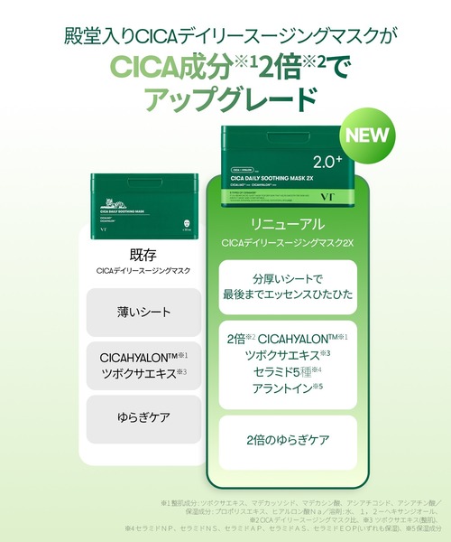 セール】VT CICAデイリースージングマスク 2X（パック/フェイスマスク