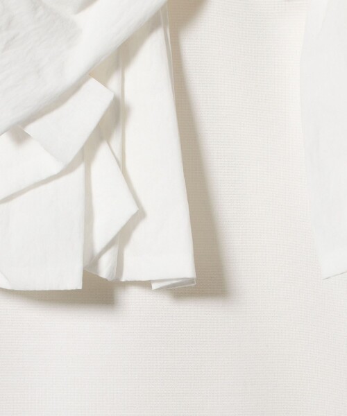 UNITED ARROWS（ユナイテッドアローズ）の「リボン コンビ パフスリーブ カットソー ‐ウォッシャブル‐（Tシャツ/カットソー・レディース・ブラック/ネイビー/ホワイト・FREE）」の21枚目の写真