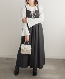 CLETTEオリジナルレースアップジャンスカワンピース