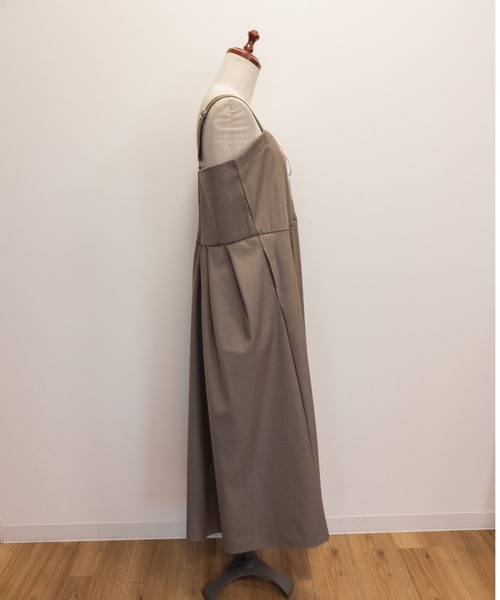 CLETTE(クレット)の「CLETTEオリジナルレースアップジャンスカワンピース(ワンピース・レディース・モカ/グレー/チャコールグレー・LL/3L/4L)」の18枚目の写真