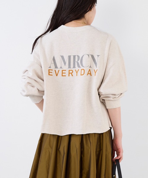 AMERICANA】別注-クロップドカットオフスウェット（スウェット