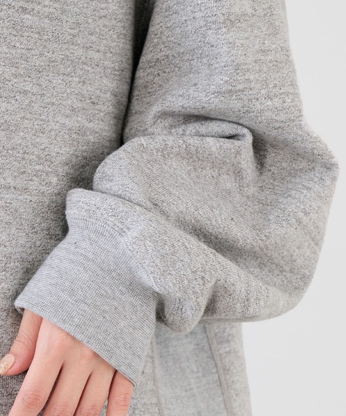 【AMERICANA/アメリカーナ】カットオフスウェットフーディ　グレー AMERICANA】別注-クロップドカットオフスウェット（スウェット