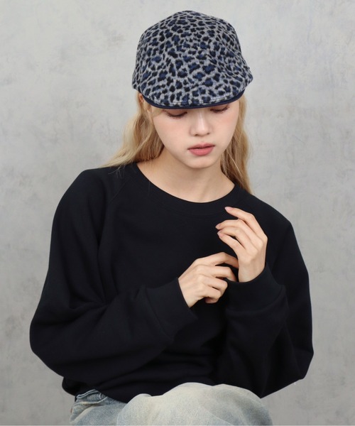 BARELY BLUE（ベアリーブルー）の「【 BARELY BLUE / ベアリーブルー 】 クラシカル レオパード ハンチング帽（ハンチング/ベレー帽・レディース・ベージュ/ネイビー/ブラック・FREE）」の11枚目の写真