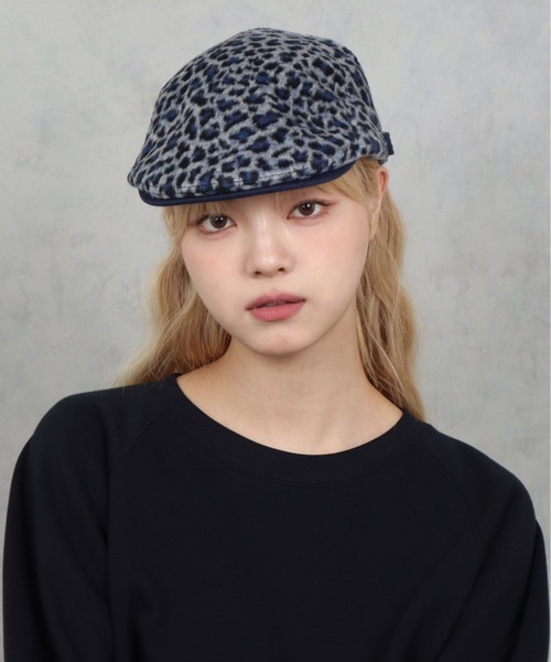 BARELY BLUE（ベアリーブルー）の「【 BARELY BLUE / ベアリーブルー 】 クラシカル レオパード ハンチング帽（ハンチング/ベレー帽・レディース・ベージュ/ネイビー/ブラック・FREE）」の12枚目の写真