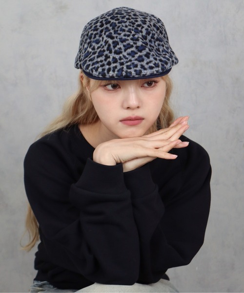 BARELY BLUE（ベアリーブルー）の「【 BARELY BLUE / ベアリーブルー 】 クラシカル レオパード ハンチング帽（ハンチング/ベレー帽・レディース・ベージュ/ネイビー/ブラック・FREE）」の13枚目の写真