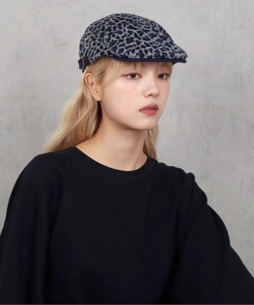 BARELY BLUE（ベアリーブルー）の「【 BARELY BLUE / ベアリーブルー 】 クラシカル レオパード ハンチング帽（ハンチング/ベレー帽・レディース・ベージュ/ネイビー/ブラック・FREE）」の17枚目の写真