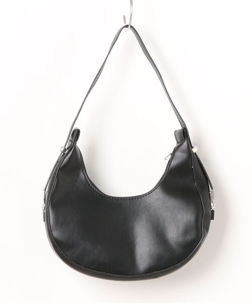 Burner(バーナー)の「【OKUOKU 0909】ハーフムーンショルダーバッグ oku-bag-4-11【RBTS】(ショルダーバッグ・レディース・ブラック・FREE)」の4枚目の写真