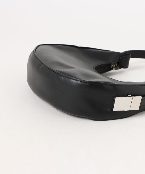 Burner(バーナー)の「【OKUOKU 0909】ハーフムーンショルダーバッグ oku-bag-4-11【RBTS】(ショルダーバッグ・レディース・ブラック・FREE)」の5枚目の写真
