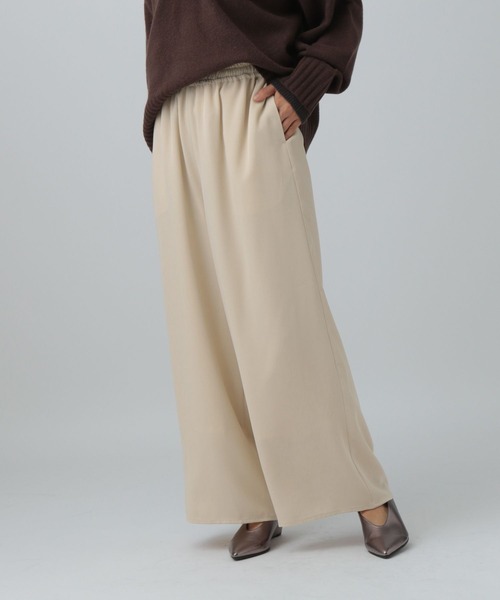 LEPSIM（レプシィム）の「艶トロミイージーパンツ　581495（その他パンツ・レディース・アイボリー/チャコールグレー/ネイビー・FREE）」の13枚目の写真