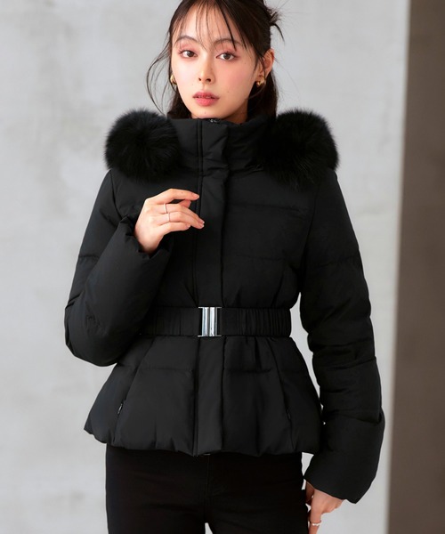 RUIRUE BOUTIQUE ショートダウン　M セール】洗える / 撥水加工 / 静電気防止 ｜ スタイルアップ ショート