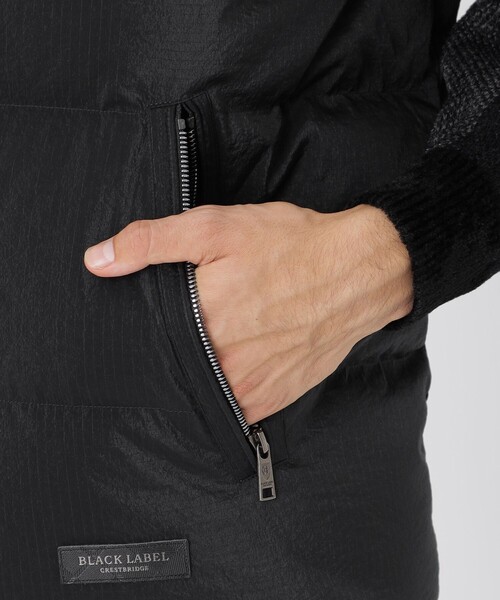 BLACK LABEL CRESTBRIDGE(ブラックレーベル・クレストブリッジ)の「ファブリックコンビダウンベスト(ダウンベスト・メンズ・ブラック・L/M/XL)」の7枚目の写真