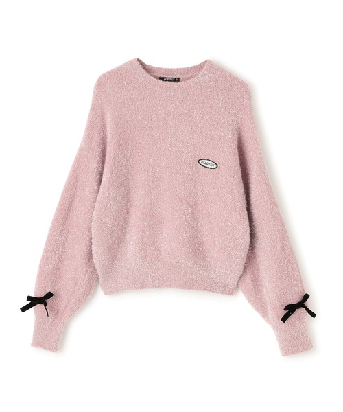 by LOVEiT(バイラビット)の「ラメシャギーリボンニット(ニット/セーター・キッズ・ピンク/シルバー・130cm/160cm/120cm/150cm/140cm)」の7枚目の写真